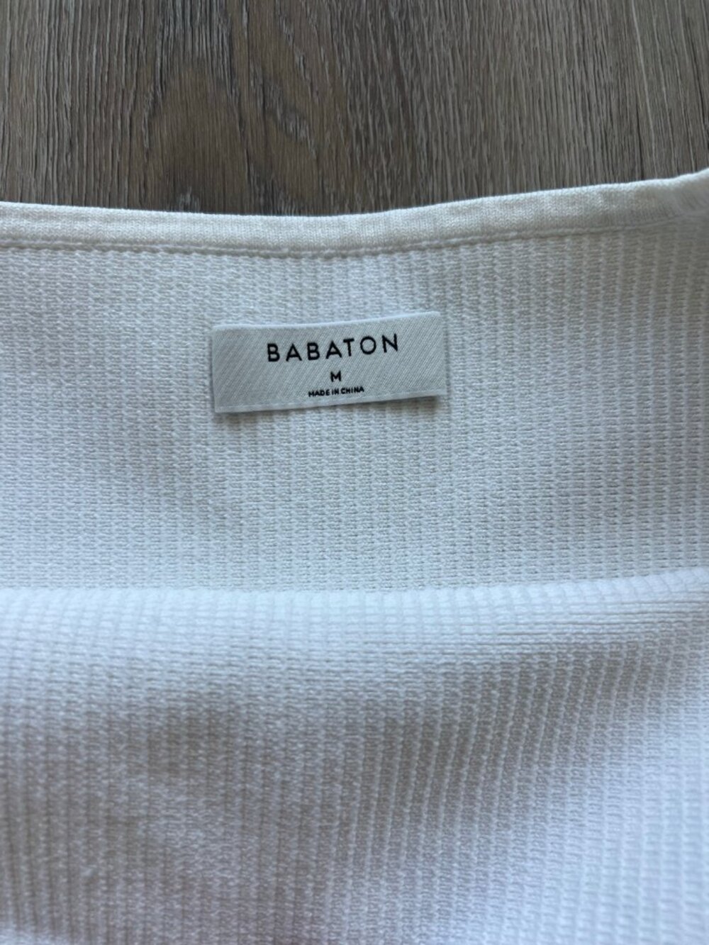 Babaton White Ribbed Square Neck Tank Top - Picture 3 of 3